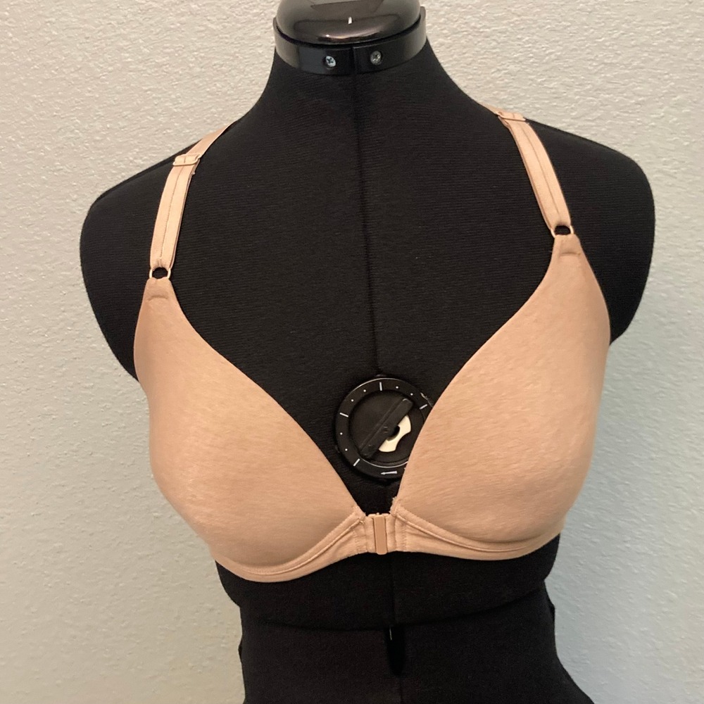 36C Warners Tan Wireless Padded Front Close Racerback Bra RM4281A